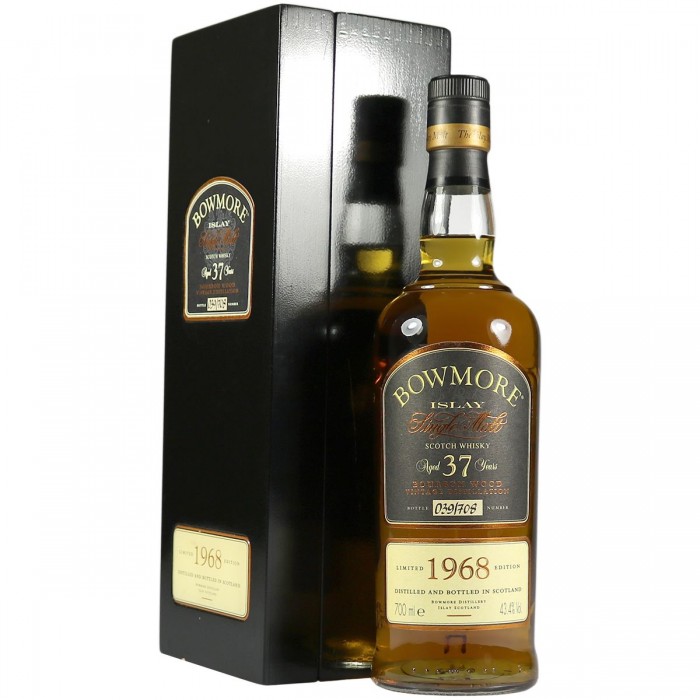 ボウモア 37年 1968年製 空瓶　木箱 ボウモア 37年 1968年製 空瓶 木箱 ボウモア 37年 1968年製 空瓶 木箱