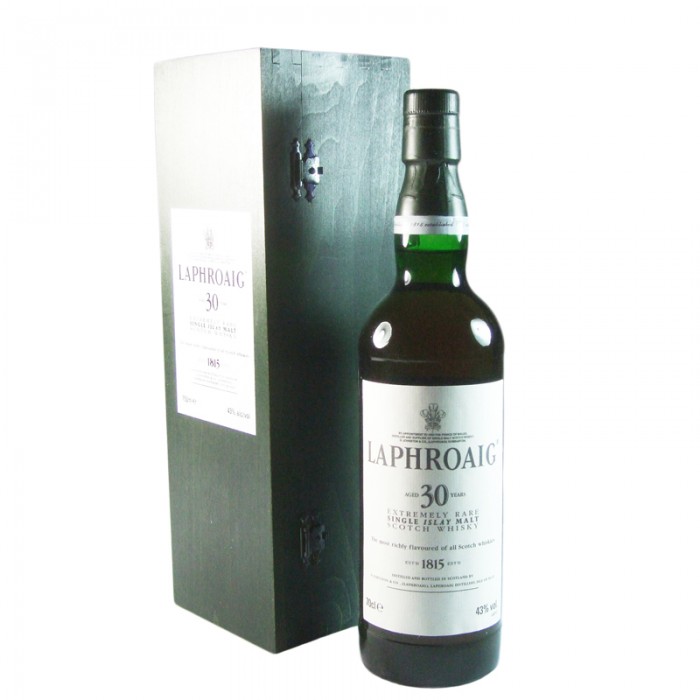 【空き瓶】ラフロイグ30年　LAPHROAIG30y ラフロイグ 30年 アイラ シングルモルト レビュー動画/味/比較