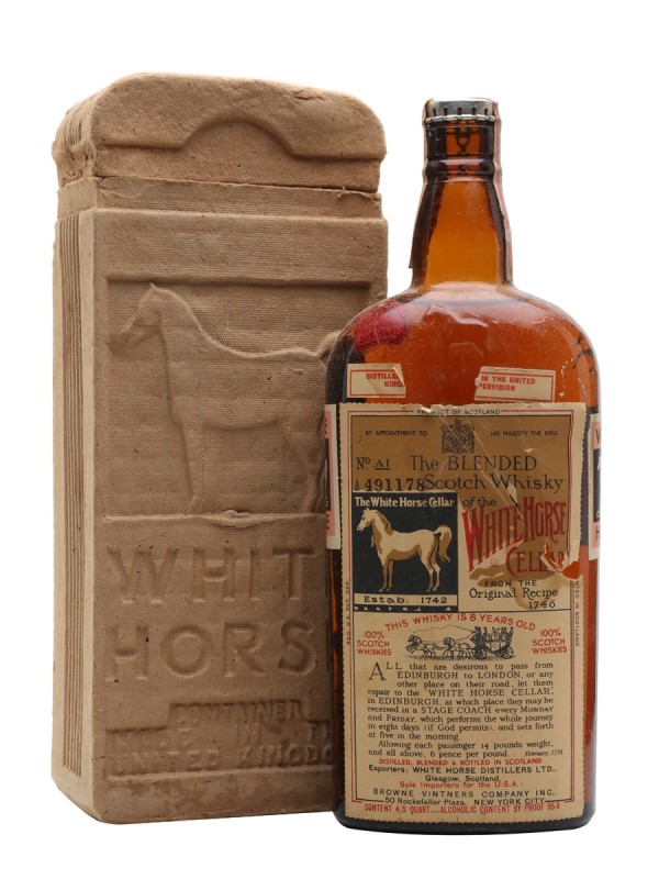 White Horse 8 Year Old Bottled 1930s
