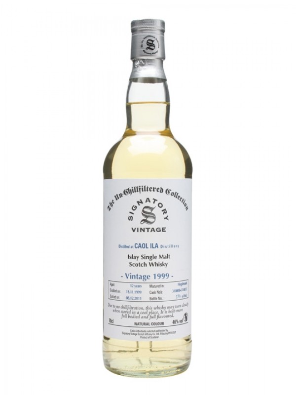 Caol Ila 1999 12 Year Old Casks #310808 13 Signatory Un-Chillfiltered Collection