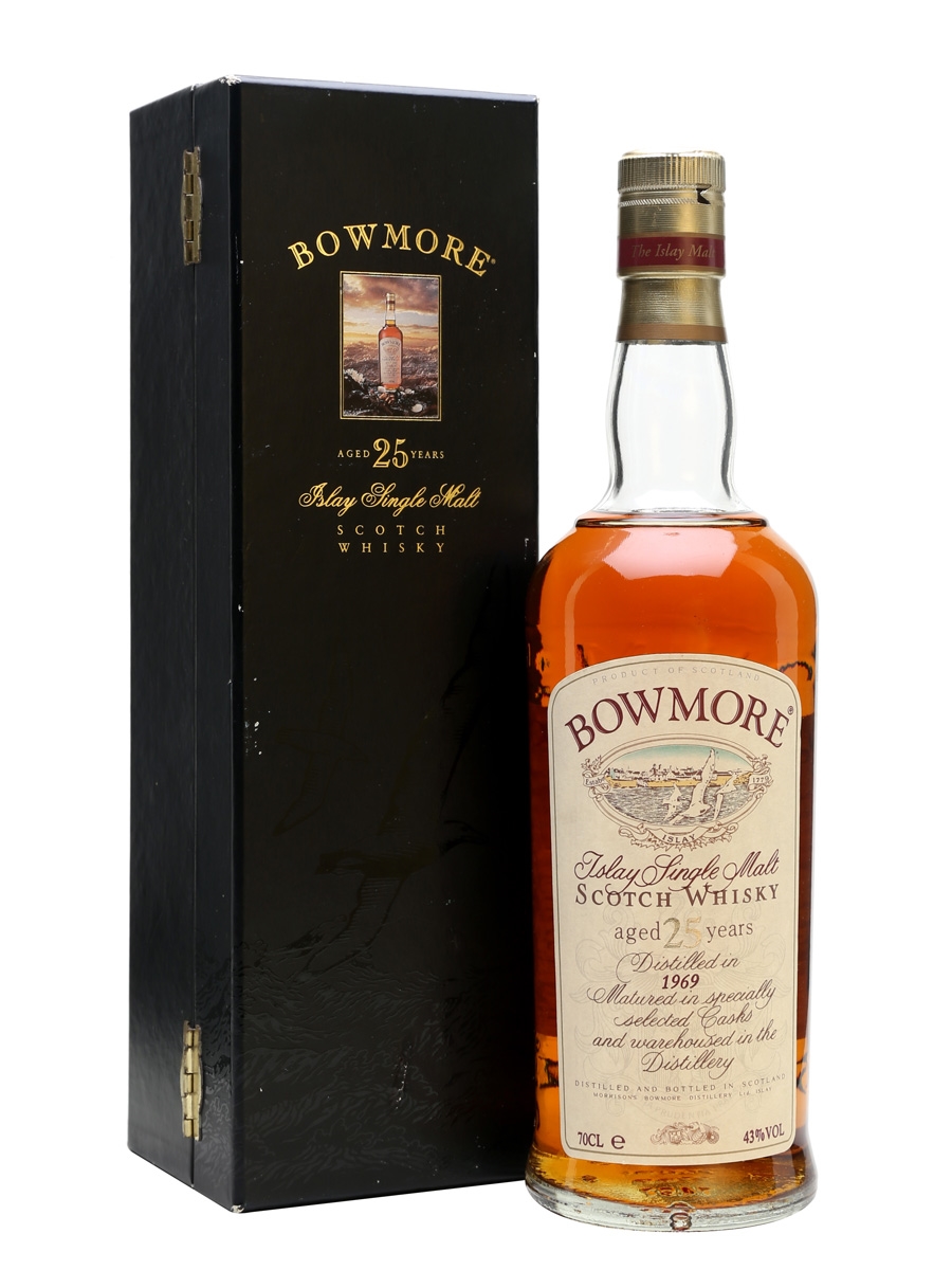 【空瓶】BOWMORE 25年 1969 希少　レア Bowmore 1969 25 年 | アイラ スコッチ ウイスキー: Whisky