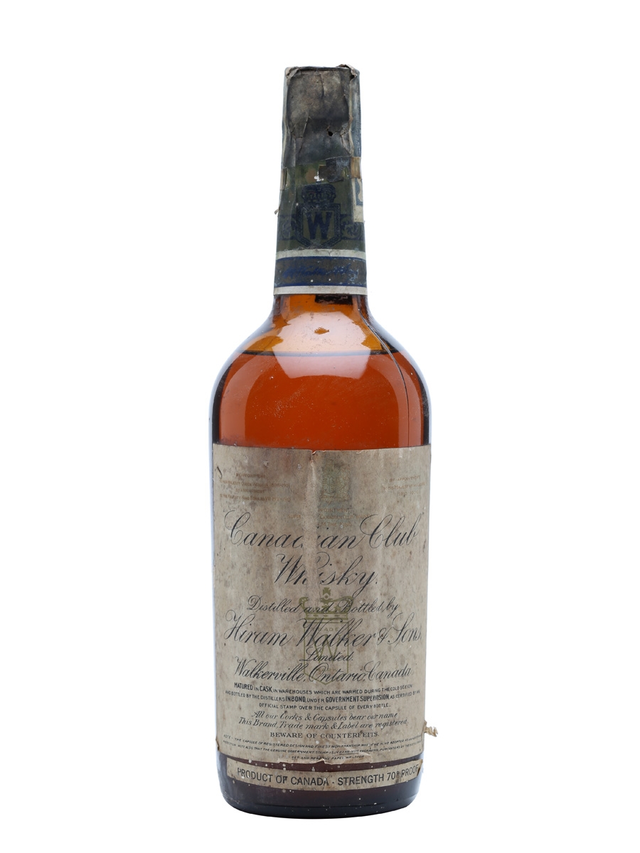 Canadian Club Bottled 1930 Driven Cork | Canadian Whisky: Whisky