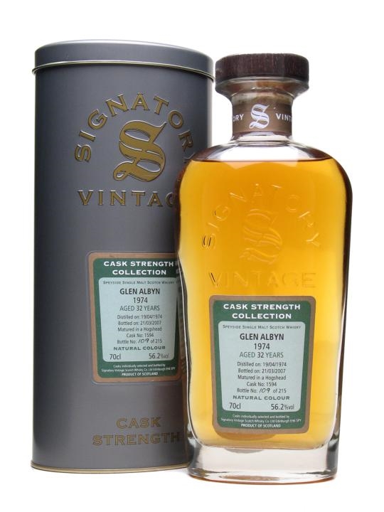 Glen Albyn 1974 32 年 Signatory Cask Strength Collection