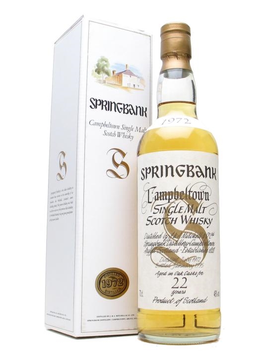 Springbank 1972 22 年 | キャンベルタウン スコッチ ウイスキー
