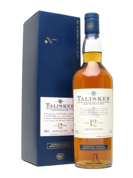 Talisker 12 年 Friends of Classic Malts | アイランド